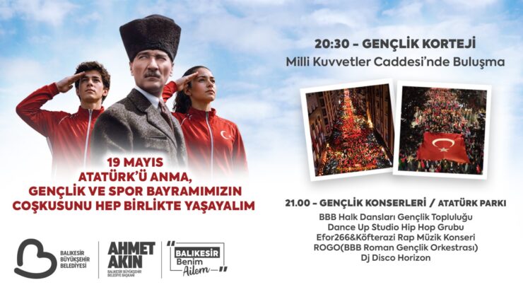 Balıkesirli gençler “Gençlik Korteji”inde Buluşacak